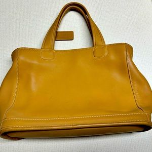 2001 tan leather Coach purse